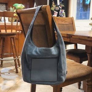 Leana large Blue Suede Michael Kors purse! New!!